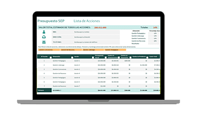 Plantilla Excel Seguimiento PME